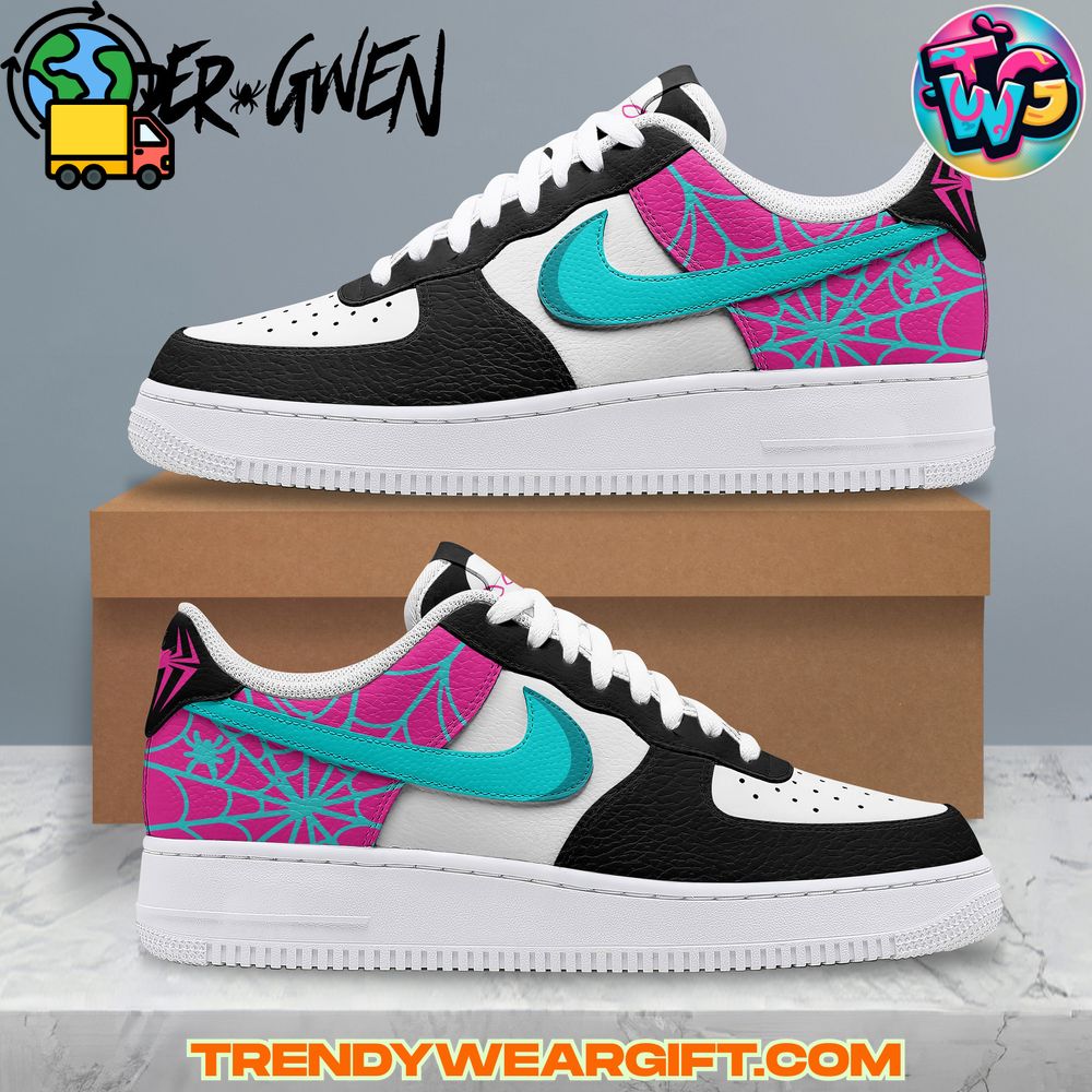 Spiderman SpiderGwen Air Force 1 Sneaker Spiderman Spider-Gwen Air Force 1 Sneaker