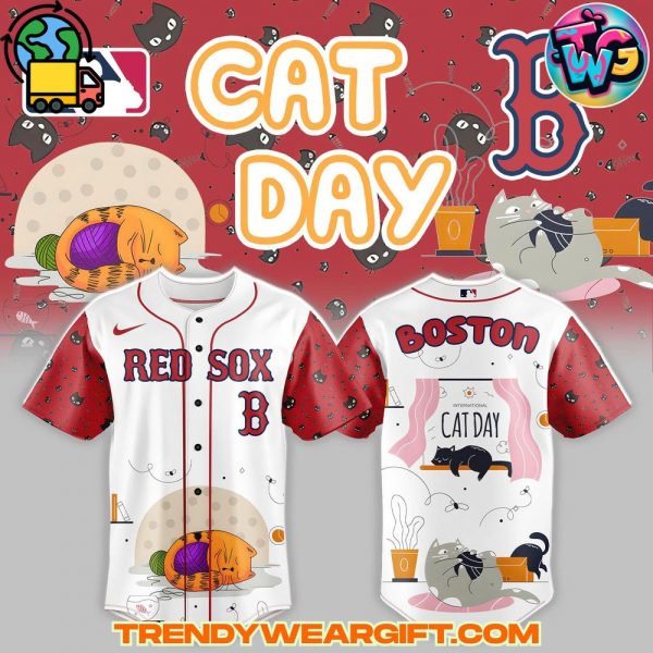 Boston Red Sox MLB x Cat Day Baseball Jersey