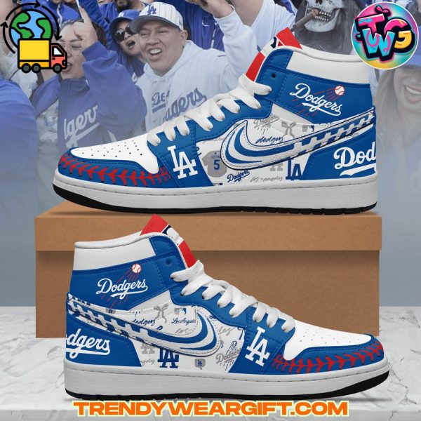Los Angeles Dodgers MLB Air Jordan 1 Sneaker