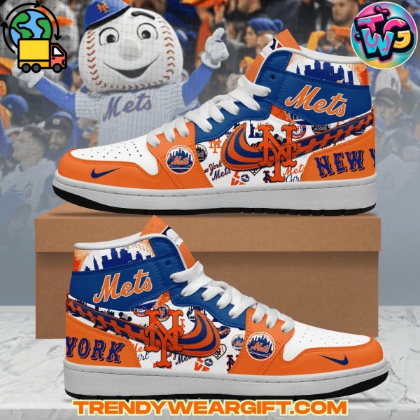 New York Mets MLB Air Jordan 1 Sneaker