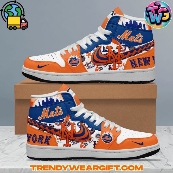 New York Mets MLB Air Jordan 1 Sneaker