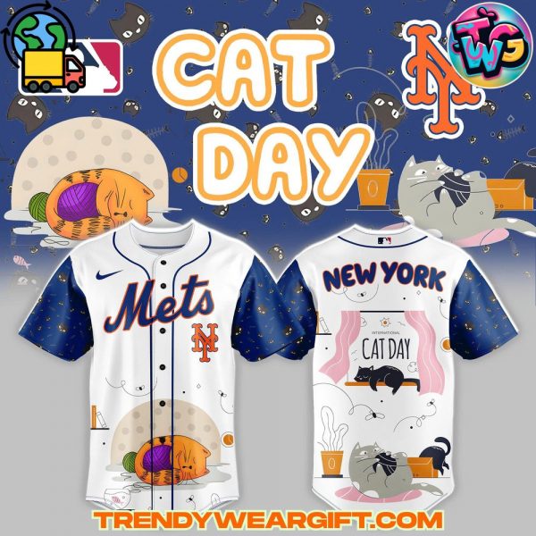 New York Mets MLB x Cat Day Baseball Jersey