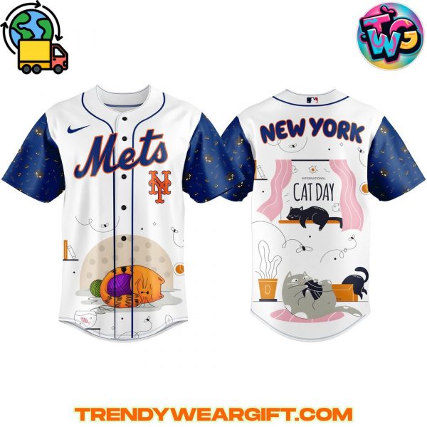 New York Mets MLB x Cat Day Baseball Jersey