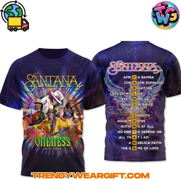 Santana Oneness Tour Tshirt
