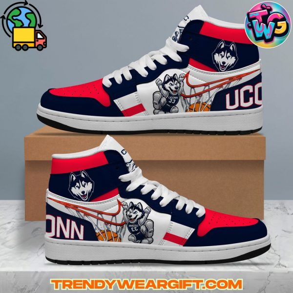 UConn Huskies Basketball Team Air Jordan 1 Sneaker