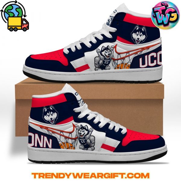 UConn Huskies Basketball Team Air Jordan 1 Sneaker