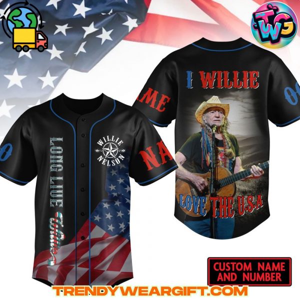 Willie Nelson Baseball Jersey