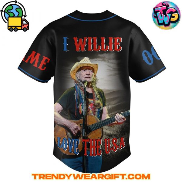 Willie Nelson Baseball Jersey