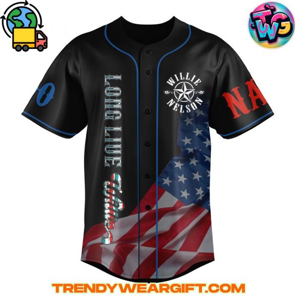 Willie Nelson Baseball Jersey